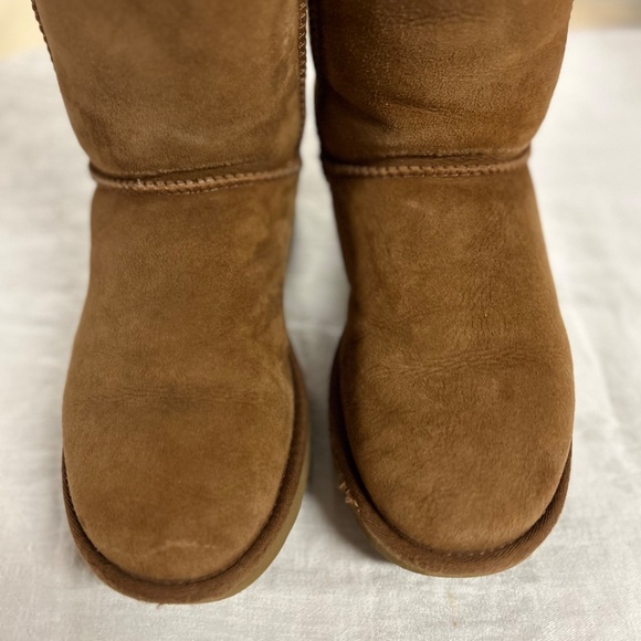 UGG UGGS Women's Boots 9 Classic Knee High Tall Winter Flats Brown Sheepskin. - Picture 5 of 12